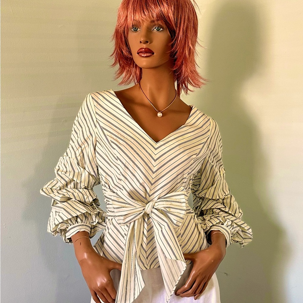 NWT Stripe Blouse